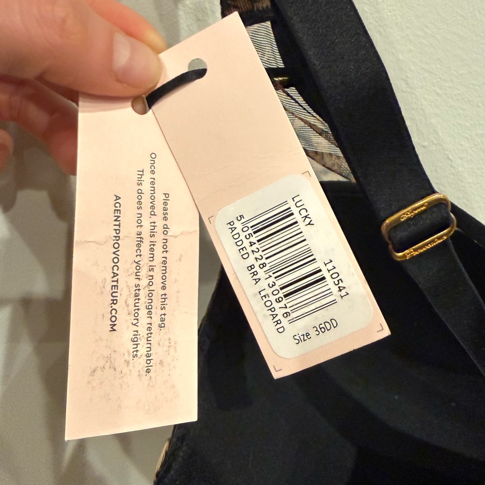 Agent Provocateur Lucky Padded Bra 36dd Leopard - Picture 5 of 5